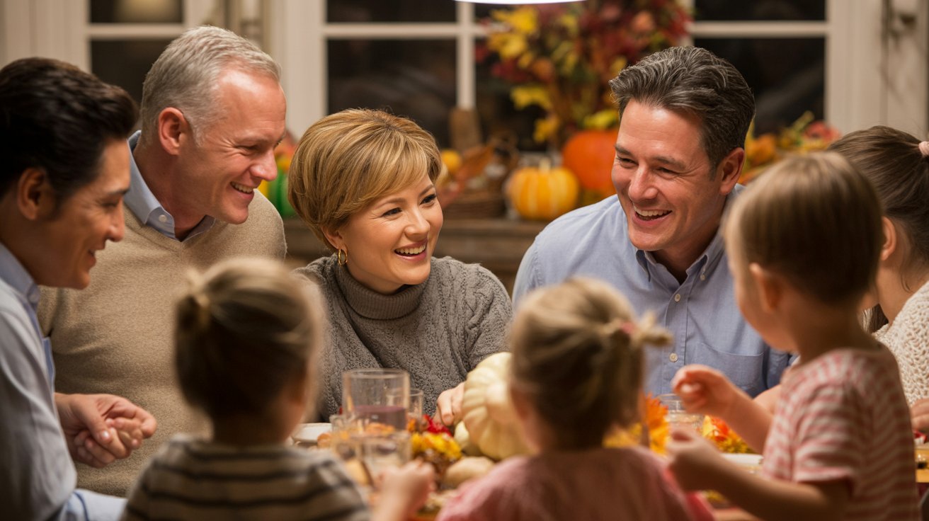 Семья на День Благодарения