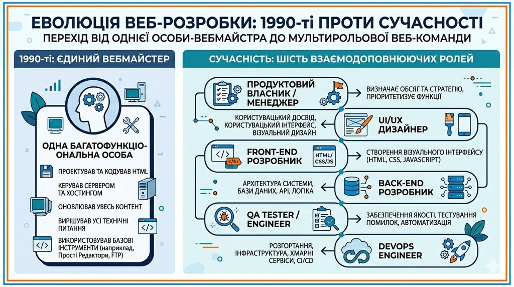 Еволюція роботи вебмайстра